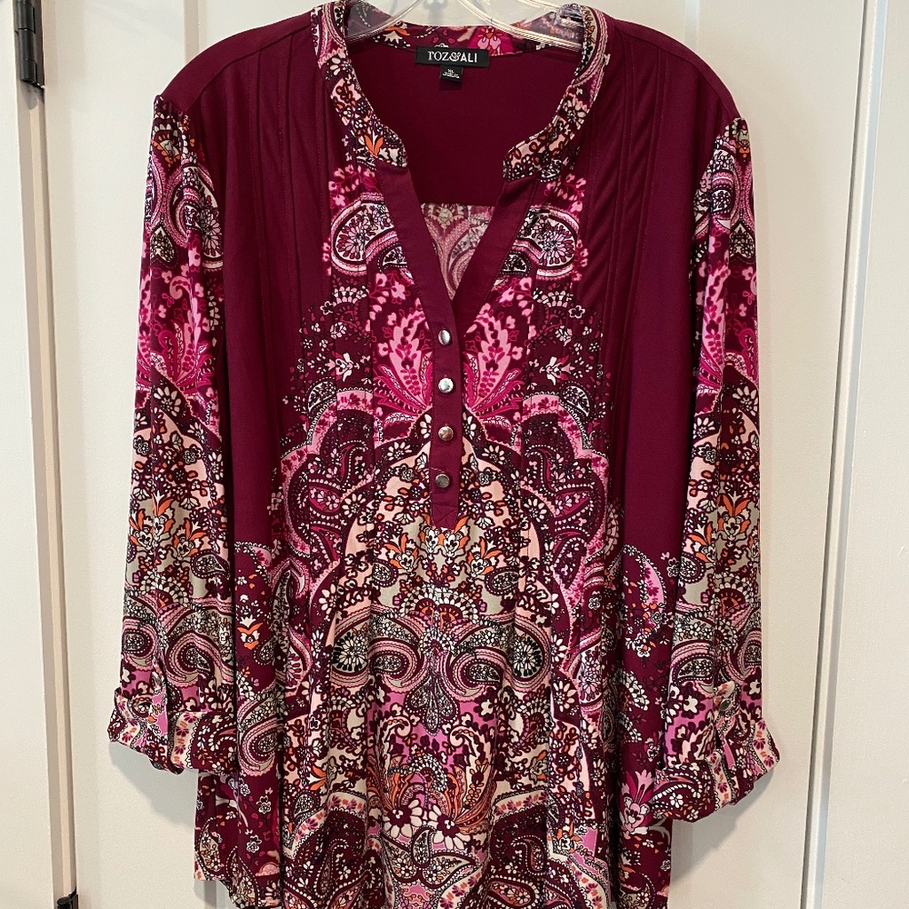 Roz and Ali Paisley Tunic XL